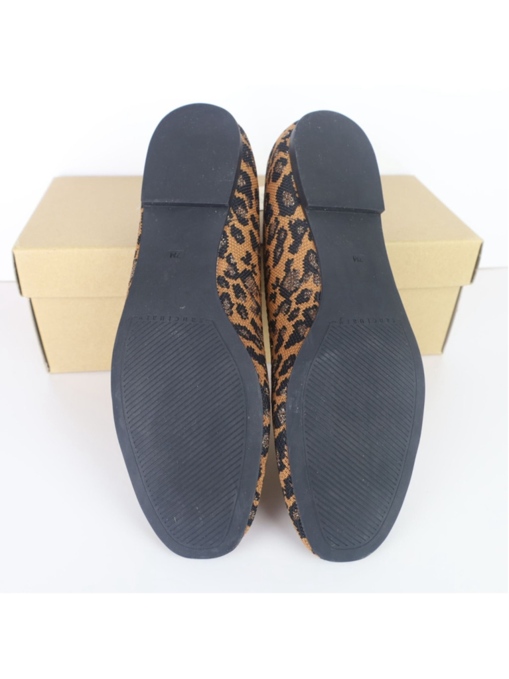 Sanctuary Social Leopard Print Fly-knit Ballet Flats Women Brown 7M - Picture 14 of 16